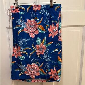 Goodfellow & Co Blue and Pink Floral Swim Trunks